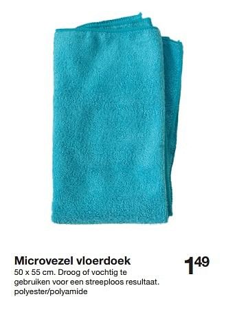 Aanbiedingen Microvezel vloerdoek - Huismerk - Zeeman  - Geldig van 29/08/2015 tot 06/09/2015 bij Zeeman