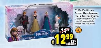 Aanbiedingen Disney frozen geschenkset met 4 frozen-figuren - Disney  Frozen - Geldig van 29/08/2015 tot 13/09/2015 bij ToyChamp