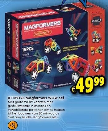 Aanbiedingen Magformers wow set - Magformers - Geldig van 29/08/2015 tot 13/09/2015 bij ToyChamp