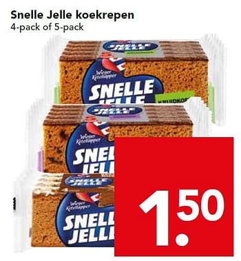 Aanbiedingen Snelle jelle koekrepen - Snelle Jelle - Geldig van 30/08/2015 tot 05/09/2015 bij Deen Supermarkten