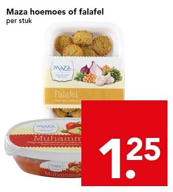 Aanbiedingen Maza hoemoes of falafel - Maza - Geldig van 30/08/2015 tot 05/09/2015 bij Deen Supermarkten