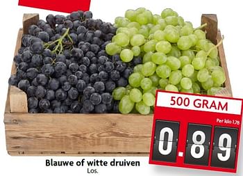 Aanbiedingen Blauwe of witte druiven - Huismerk - Deka Markt - Geldig van 30/08/2015 tot 05/09/2015 bij Deka Markt