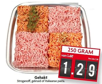 Aanbiedingen Gehakt stroganoff, gekruid of italiaanse pasta - Huismerk - Deka Markt - Geldig van 30/08/2015 tot 05/09/2015 bij Deka Markt