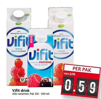 Aanbiedingen Vifit drink - Vifit - Geldig van 30/08/2015 tot 05/09/2015 bij Deka Markt