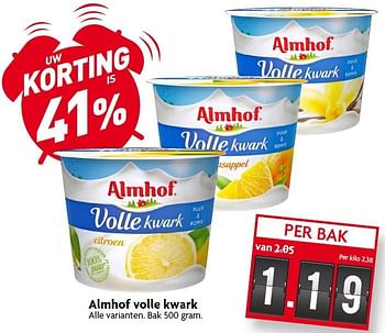 Aanbiedingen Almhof volle kwark - Almhof - Geldig van 30/08/2015 tot 05/09/2015 bij Deka Markt