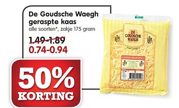 Aanbiedingen De goudsche waegh geraspte kaas - De Goudsche Waegh - Geldig van 30/08/2015 tot 05/09/2015 bij Em-té