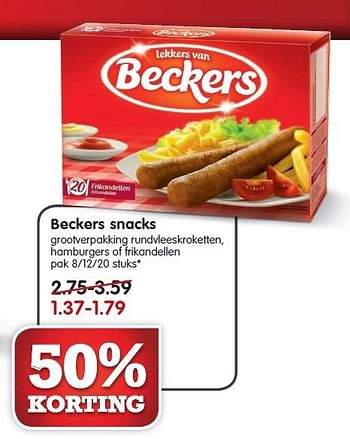 Aanbiedingen Beckers snacks - Beckers - Geldig van 30/08/2015 tot 05/09/2015 bij Em-té