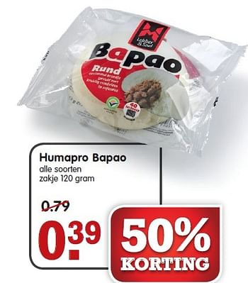 Aanbiedingen Humapro bapao - Humapro - Geldig van 30/08/2015 tot 05/09/2015 bij Em-té