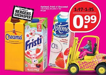 Aanbiedingen Optimel, fristi of chocomel - Optimel - Geldig van 30/08/2015 tot 05/09/2015 bij Plus