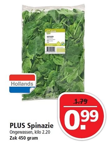 Aanbiedingen Plus spinazie - Huismerk - Plus - Geldig van 30/08/2015 tot 05/09/2015 bij Plus