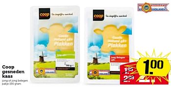 Aanbiedingen Coop gesneden kaas jong of jong belegen - Huismerk - Coop - Geldig van 31/08/2015 tot 06/09/2015 bij Coop