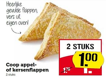 Aanbiedingen Coop appelof kersenflappen - Huismerk - Coop - Geldig van 31/08/2015 tot 06/09/2015 bij Coop