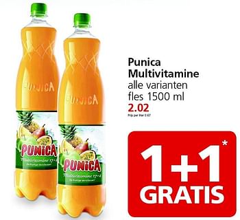 Aanbiedingen Punica multivitamine - Punica - Geldig van 31/08/2015 tot 06/09/2015 bij Jan Linders