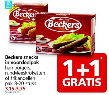 Aanbiedingen Beckers snacks in voordeelpak - Beckers - Geldig van 31/08/2015 tot 06/09/2015 bij Jan Linders