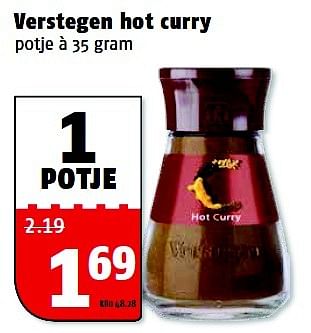 Aanbiedingen Verstegen hot curry - Verstegen - Geldig van 31/08/2015 tot 06/09/2015 bij Poiesz