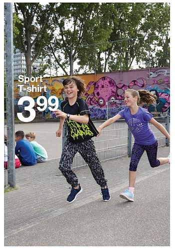 Aanbiedingen Sport t-shirt - Huismerk - Zeeman  - Geldig van 08/09/2015 tot 14/11/2015 bij Zeeman
