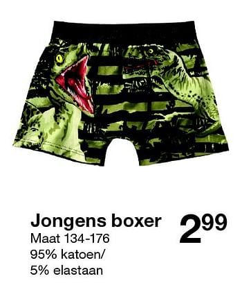 Aanbiedingen Jongens boxer - Huismerk - Zeeman  - Geldig van 08/09/2015 tot 14/11/2015 bij Zeeman