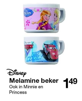Aanbiedingen Melamine beker - Disney - Geldig van 08/09/2015 tot 14/11/2015 bij Zeeman