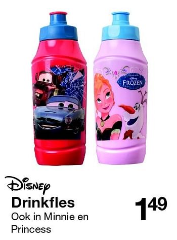 Aanbiedingen Drinkfles - Disney - Geldig van 08/09/2015 tot 14/11/2015 bij Zeeman