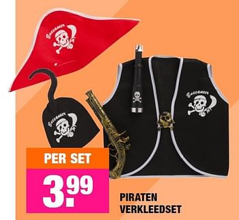 Aanbiedingen Piraten verkleedset - Huismerk - Big Bazar - Geldig van 07/09/2015 tot 20/09/2015 bij Big Bazar
