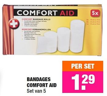 Aanbiedingen Bandages comfort aid - Comfort AId - Geldig van 07/09/2015 tot 20/09/2015 bij Big Bazar