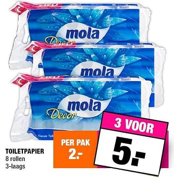 Aanbiedingen Toiletpapier - Mola - Geldig van 07/09/2015 tot 20/09/2015 bij Big Bazar