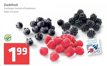 Aanbiedingen Zachtfruit frambozen, bramen of bosbessen bakje - Huismerk - Spar  - Geldig van 10/09/2015 tot 16/09/2015 bij Spar