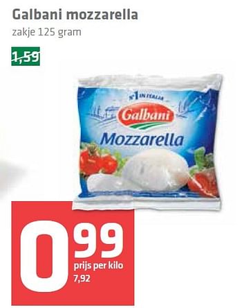 Aanbiedingen Galbani mozzarella - Galbani - Geldig van 10/09/2015 tot 16/09/2015 bij Spar