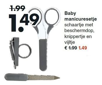 Aanbiedingen Baby manicuresetje - Huismerk - Wibra - Geldig van 07/09/2015 tot 19/09/2015 bij Wibra