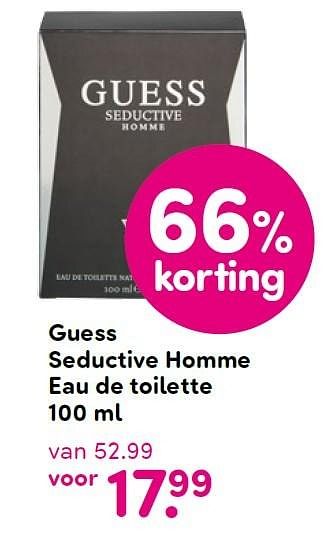 Aanbiedingen Guess seductive homme eau de toilette - Guess - Geldig van 30/08/2015 tot 30/09/2015 bij da