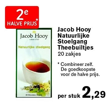 Aanbiedingen Jacob hooy natuurlijke stoelgang theebuiltjes - Jacob Hooy - Geldig van 31/08/2015 tot 27/09/2015 bij De Tuinen