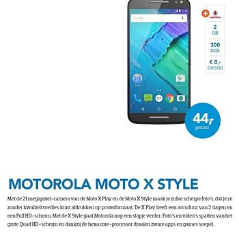 Aanbiedingen Motorola moto x style - Motorola - Geldig van 01/09/2015 tot 30/09/2015 bij Coolblue