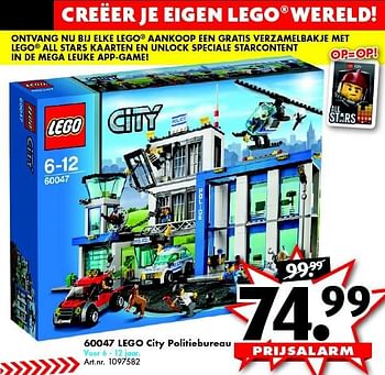 Aanbiedingen 60047 lego city politiebureau - Lego - Geldig van 12/09/2015 tot 27/09/2015 bij Bart Smit