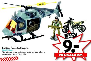 Aanbiedingen Soldier force helikopter - Soldier Force - Geldig van 12/09/2015 tot 27/09/2015 bij Bart Smit