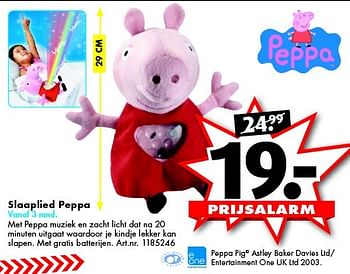 Aanbiedingen Slaaplied peppa - Peppa  Pig - Geldig van 12/09/2015 tot 27/09/2015 bij Bart Smit