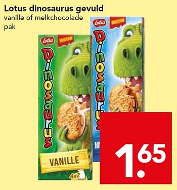 Aanbiedingen Lotus dinosaurus gevuld - Lotus Nalys - Geldig van 13/09/2015 tot 19/09/2015 bij Deen Supermarkten