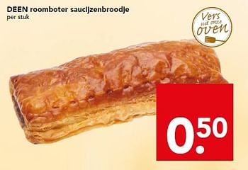 Aanbiedingen Deen roomboter saucijzenbroodje - Huismerk deen supermarkt - Geldig van 13/09/2015 tot 19/09/2015 bij Deen Supermarkten