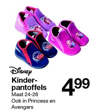 Aanbiedingen Kinderpantoffels - Disney - Geldig van 12/09/2015 tot 18/09/2015 bij Zeeman
