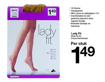 Aanbiedingen Lady fit - Huismerk - Zeeman  - Geldig van 12/09/2015 tot 18/09/2015 bij Zeeman