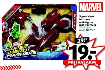 Aanbiedingen Super hero mashers actiefiguur met voertuig - Marvel - Geldig van 12/09/2015 tot 27/09/2015 bij Bart Smit