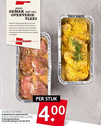 Aanbiedingen Varkenshaas kalkoenmedaillons - Huismerk - Deka Markt - Geldig van 13/09/2015 tot 19/09/2015 bij Deka Markt