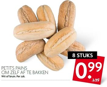 Aanbiedingen Petits pains om zelf af te bakken - Huismerk - Deka Markt - Geldig van 13/09/2015 tot 19/09/2015 bij Deka Markt