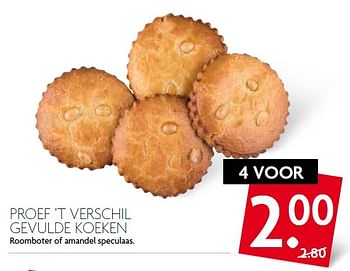Aanbiedingen Proef `t verschil gevulde koeken - Huismerk - Deka Markt - Geldig van 13/09/2015 tot 19/09/2015 bij Deka Markt