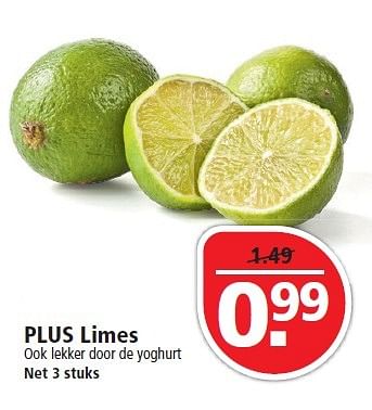 Aanbiedingen Plus limes - Huismerk - Plus - Geldig van 13/09/2015 tot 19/09/2015 bij Plus