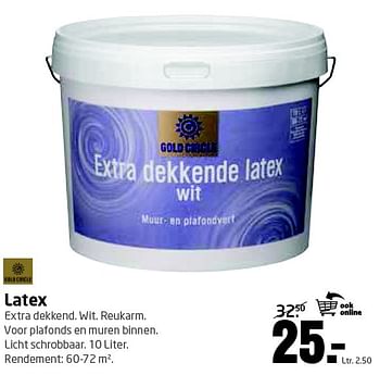 Aanbiedingen Latex - Gold circle - Geldig van 07/09/2015 tot 20/09/2015 bij Formido