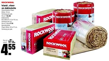 Aanbiedingen Wand, vloeren dakisolatie - Rockwool - Geldig van 07/09/2015 tot 20/09/2015 bij Formido