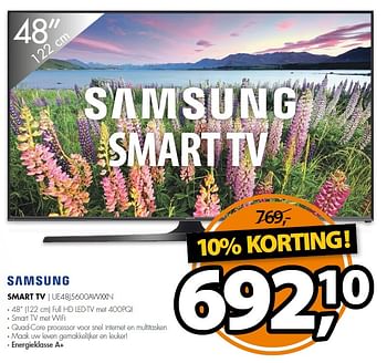 Aanbiedingen Samsung smart tv ue48j5600awxxn - Samsung - Geldig van 14/09/2015 tot 20/09/2015 bij Expert