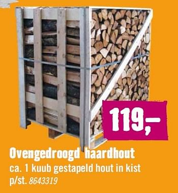 Aanbiedingen Ovengedroogd haardhout - Huismerk Hornbach - Geldig van 07/09/2015 tot 20/09/2015 bij Hornbach