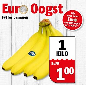 Aanbiedingen Fyffes bananen - Fyffes - Geldig van 14/09/2015 tot 20/09/2015 bij Poiesz