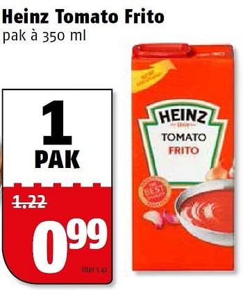 Aanbiedingen Heinz tomato frito - Heinz - Geldig van 14/09/2015 tot 20/09/2015 bij Poiesz